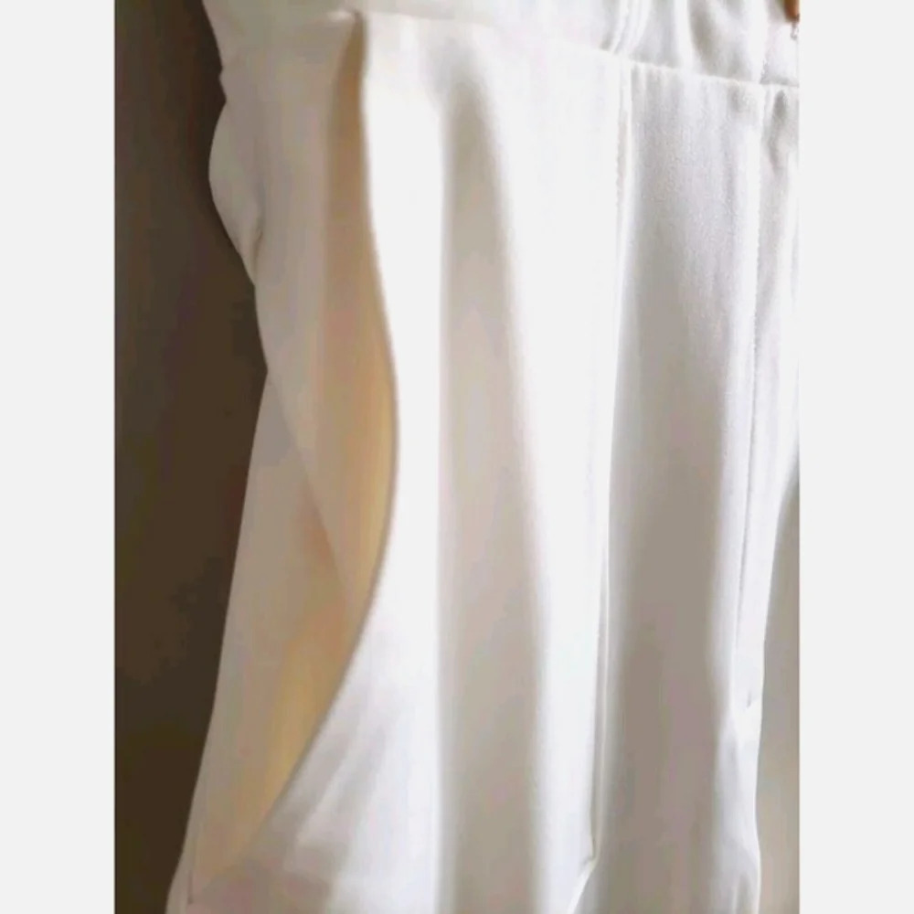 ZARA Jumpsuit Women's Small Cream Gold Buttons Belted Wide Leg Pockets N… - Picture 5 of 8
